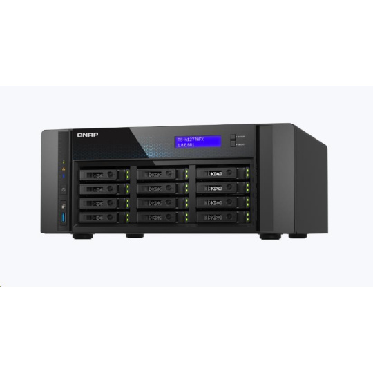 QNAP TS-h1277AFX-R7-32G (8C/AMDRyzen79000/5,5GHz/32GBRAM/12xSATA/2x2,5GbE/2x10GbE/3xUSB3.2/3xPCIe/1xHDMI)