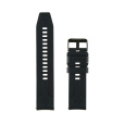 Garett řemínek 22 mm, černý silikonový