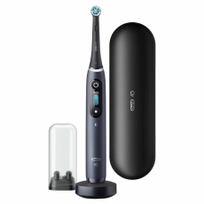 Oral-B iO8 Black Onyx elektrický zubní kartáček, magnetický, 6 režimů, časovač, tlakový senzor, pouzdro, černý Oral-B iO8 Black Onyx elektrický zubní kartáček, magnetický, 6 režimů, časovač, tlakový senzor, pouzdro, černý