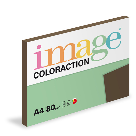 Antalis Papír Image Coloraction Brown - sytá hnědá - papír pro výtvarné potřeby A4 (80g/100ks)