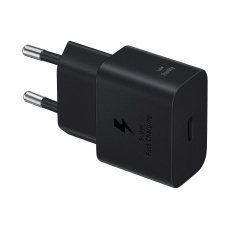 BAZAR - Power adapter Samsung Black, EU - Poškozený obal (Komplet)