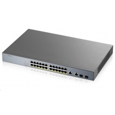 Zyxel GS1350-26HP 26 Port smart managed CCTV PoE switch, long range, 375W, 24x GbE, 2x combo RJ45/SFP Zyxel GS1350-26HP 26 Port smart managed CCTV PoE switch, long range, 375W, 24x GbE, 2x combo RJ45/SFP