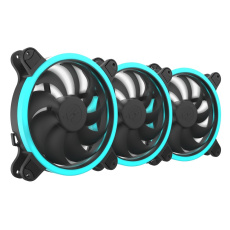 SilentiumPC sada přídavných ventilátorů Sigma HP Corona RGB 140 3-pack / 3x 140mm fan / RGB LED / ultratichý