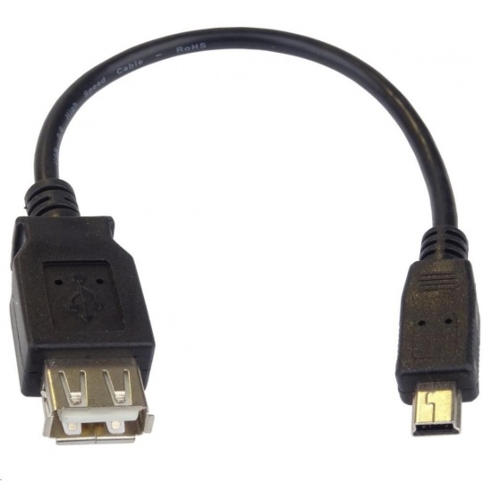 PREMIUMCORD USB redukce kabel USB A/female - Mini 5pin USB/male 20cm OTG