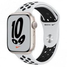 Apple Watch Nike Series 7, 45mm Star./Plat./Black Nike SportBand Apple Watch Nike Series 7, 45mm Star./Plat./Black Nike SportBand