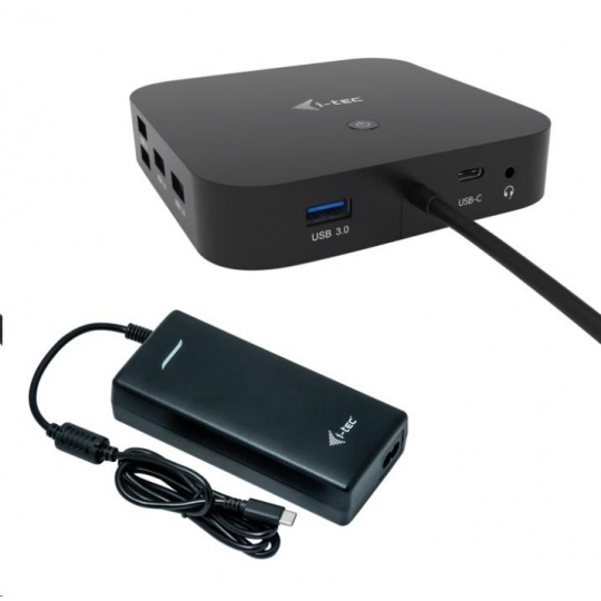 iTec USB-C HDMI DP Docking Station, Power Delivery 100 W + Universal Charger 112 W