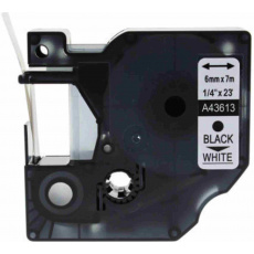 Xerox kompatibilní páska s DYMO 43613, S0720780, 6mm x 7m, černý tisk / bílý podklad, D1 - ALLPRINT Xerox kompatibilní páska s DYMO 43613, S0720780, 6mm x 7m, černý tisk / bílý podklad, D1 - ALLPRINT