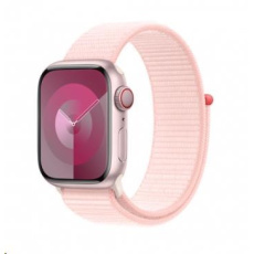 APPLE Watch Series 9 GPS + Cellular 41mm Pink Aluminium Case with Light Pink Sport Loop