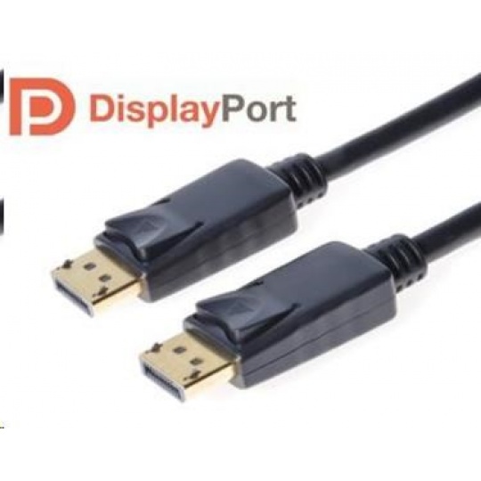 PREMIUMCORD DisplayPort 1.2 přípojný kabel M/M, zlacené konektory, 1m