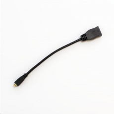 Raspberry Pi redukce HDMI na microHDMI, 20cm, černá Raspberry Pi redukce HDMI na microHDMI, 20cm, černá