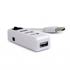 GEMBIRD USB hub, 2.0, 4 port, vypínač, bílý GEMBIRD USB hub, 2.0, 4 port, vypínač, bílý