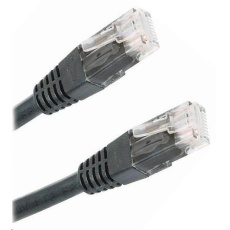 XtendLan patch kabel Cat5E, UTP - 0,5m, černý (prodej po 10 ks) XtendLan patch kabel Cat5E, UTP - 0,5m, černý (prodej po 10 ks)
