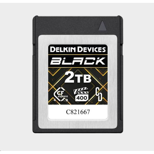 Delkin CFexpress 4.0 BLACK | Type B | R3700/W3220 (VPG400) 2TB