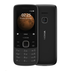 Nokia 225 4G 2020, Dual SIM, černá