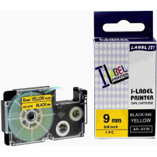 Xerox alternativní páska s Casio, XR-9YW1, 9mm x 8m, černý tisk / žlutý podklad - ALLPRINT Xerox alternativní páska s Casio, XR-9YW1, 9mm x 8m, černý tisk / žlutý podklad - ALLPRINT
