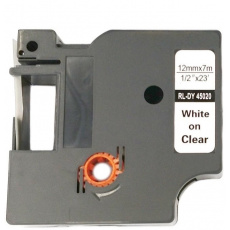 Xerox kompatibilní páska s DYMO, 45020 S0720600, 12mm x 7m, bílý tisk / průhledný podklad, D1 - ALLPRINT Xerox kompatibilní páska s DYMO, 45020 S0720600, 12mm x 7m, bílý tisk / průhledný podklad, D1 - ALLPRINT