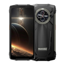 Rugged Smartphone Blackview BV8200 4G G100 12GB 256GB 8800-45W A14, Watch Display, Flashlight, Black [No Charger]