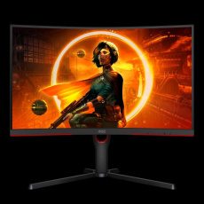 AOC MT VA LCD WLED 27" C27G3U/BK - VA panel, 1920x1080, 165Hz, 2xHDMI, DP, USB 3.2, repro, nast. vyska, zarkiven AOC MT VA LCD WLED 27" C27G3U/BK - VA panel, 1920x1080, 165Hz, 2xHDMI, DP, USB 3.2, repro, nast. vyska, zarkiven
