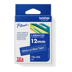 BROTHER TZE535 - kazeta TZ šířky 12mm, laminovaná TZE-535, modrá/bílé písmo BROTHER TZE535 - kazeta TZ šířky 12mm, laminovaná TZE-535, modrá/bílé písmo