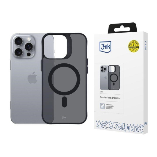 BAZAR - 3mk Smoke MagCase pro Apple iPhone 16 Pro Max - Poškozený obal (Komplet)