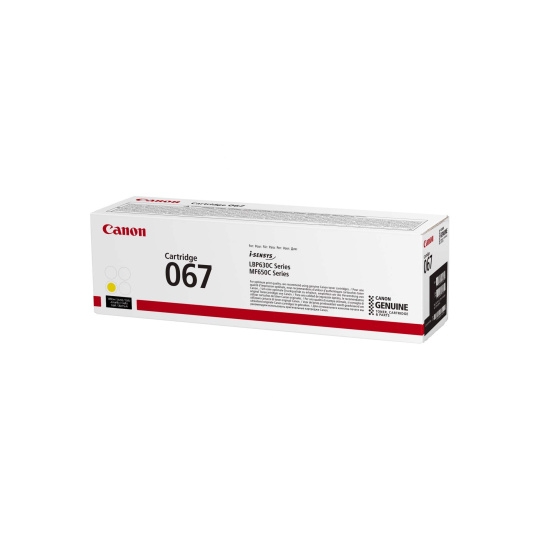 Canon TONER 067 žlutá pro i-SENSYS LBP631Cw, LBP633Cdwa, MF651Cw, MF655Cdw, MF657Cdw (1250 str.)