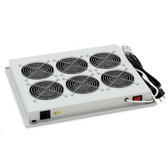 TRITON Ventilační jednotka horní (spodní), 6 ventilátorů-230V/90W, termostat, šedá