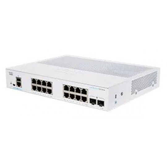 Cisco switch CBS250-16T-2G (16xGbE,2xSFP,fanless) - REFRESH