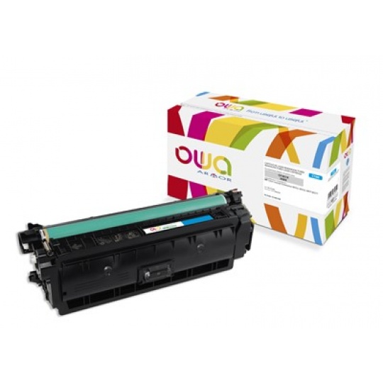 OWA Armor toner pro HP Color Laserjet Ese M552, M553, MFP M577, 9500   Stran, CF361X, modrá/cyan