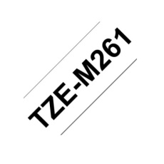BROTHER Originální pásková kazeta pro tisk štítků Brother TZe-M261 – černý tisk na matném bílém podkladu, šířka 36 mm