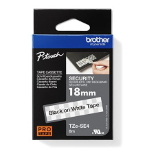 BROTHER TZESE4 - kazeta TZ šířky 18mm, laminovaná TZE-SE4, bílá plombovací páska BROTHER TZESE4 - kazeta TZ šířky 18mm, laminovaná TZE-SE4, bílá plombovací páska
