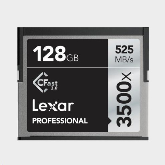 Lexar Pro 3500X Cfast (VPG-130) R525/W445 128GB