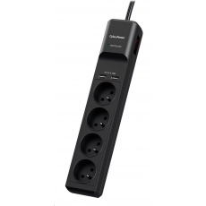 CyberPower Surge Buster™ 4 zásuvky, 2xUSB, 1.8m, New - Poškozený obal (Komplet) - BAZAR CyberPower Surge Buster™ 4 zásuvky, 2xUSB, 1.8m, New - Poškozený obal (Komplet) - BAZAR