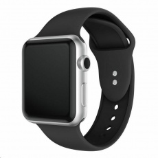 eses Silikonový řemínek 38mm/40mm S/M/L černý pro Apple Watch eses Silikonový řemínek 38mm/40mm S/M/L černý pro Apple Watch