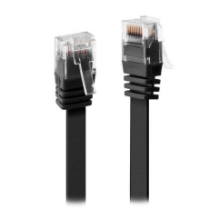 Patch kabel XtendLan Cat6, UTP - 2m, černý, plochý