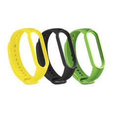 RhinoTech řemínky pro Xiaomi Mi Band 6 (3-pack černá, žlutá, zelená) RhinoTech řemínky pro Xiaomi Mi Band 6 (3-pack černá, žlutá, zelená)