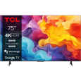 TCL 75V6B 75" TV, 4K Ultra HD, LED, Google TV, Bluetooth, WiFi, Miracast, HDR, Dolby Audio