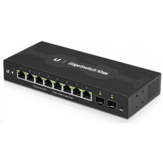 UBNT Edgeswitch 10XP [8x Gigabit portů s funkcí pasivního PoE 24V, 2x SFP]