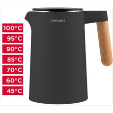 CONCEPT RK3302 rychlovarná konvice, antracitová CONCEPT RK3302 rychlovarná konvice, antracitová
