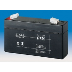 Baterie - CTM CT 6-1,3 (6V/1,3Ah - Faston 187), životnost 5let Baterie - CTM CT 6-1,3 (6V/1,3Ah - Faston 187), životnost 5let