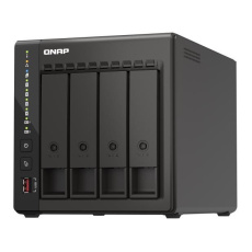 QNAP TS-453E-8G 4-bay desktop NAS, 4-core Intel, 8GB DDR4, 4xSATA, 2xM.2, 2x 2.5GbE, 2xHDMI, 4xUSB