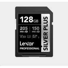 Lexar SDXC Professional SILVER Plus 1066x UHS-I/U3/A2/4K R205/W150 (V30) 128GB