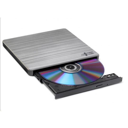 HITACHI LG - externí mechanika DVD-W/CD-RW/DVD±R/±RW/RAM GP60NS60, Slim, Silver, box+SW