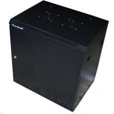 XtendLan 19" nástěnný rozvaděč 9U 600x450, nosnost 60kg, plné dveře, svařovaný,proti vykradení,černý