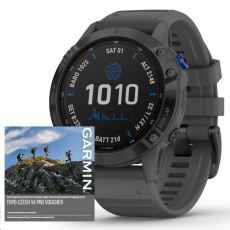 Garmin fenix6 PRO Solar, Black/Slate Band (MAP/Music) Garmin fenix6 PRO Solar, Black/Slate Band (MAP/Music)