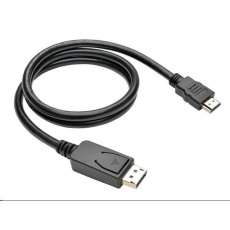 C-TECH kabel DisplayPort/HDMI, 1m, černý