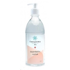 Emspoma dezinfekční roztok 500ml - čirý s pumpičkou Emspoma dezinfekční roztok 500ml - čirý s pumpičkou