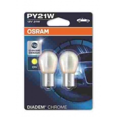 OSRAM autožárovka PY21W Diadem Chrome 12V 21W BAU15S oranžová (Blistr 2ks) OSRAM autožárovka PY21W Diadem Chrome 12V 21W BAU15S oranžová (Blistr 2ks)