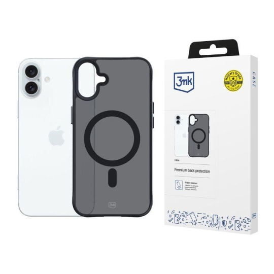 BAZAR - 3mk Smoke MagCase pro Apple iPhone 16 Plus - Poškozený obal (Komplet)