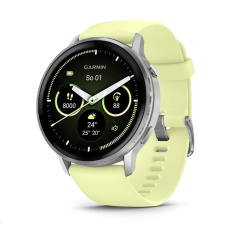 Garmin Venu® 4 - 45 mm Silver / Citron silikonový řemínek Garmin Venu® 4 - 45 mm Silver / Citron silikonový řemínek