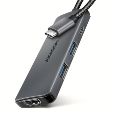 AXAGON HMC-5H8K, USB 5Gbps hub, 2x USB-A, USB-C, HDMI 8k/30Hz, PD 100W, kabel USB-C 15cm AXAGON HMC-5H8K, USB 5Gbps hub, 2x USB-A, USB-C, HDMI 8k/30Hz, PD 100W, kabel USB-C 15cm